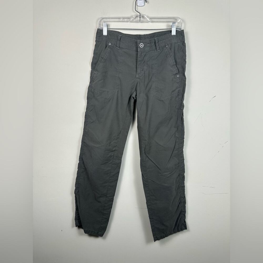 Kuhl Hiking Pants Women 6 Gray Excellent Straight Leg Mid Rise Outdoor Utility